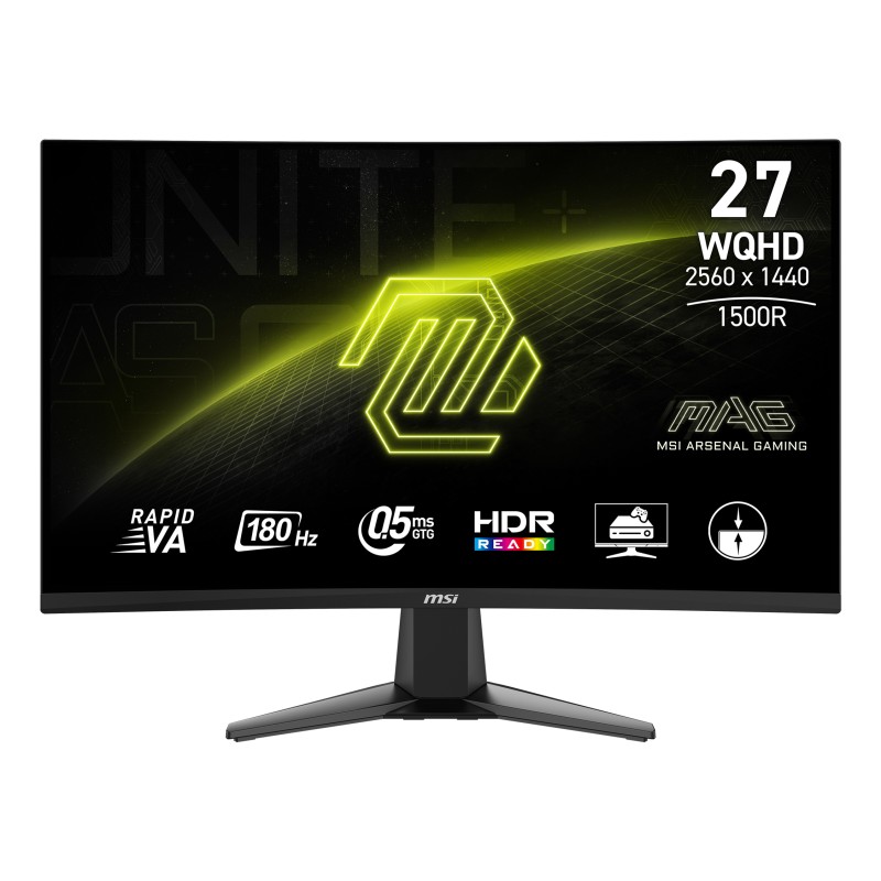 MSI MAG 27CQ6F 27 Rapid VA 2560 x 1440 (2K) HDMI DisplayPort 180Hz